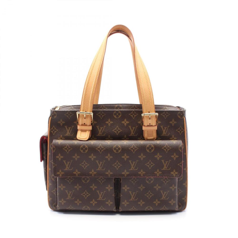 Louis Vuitton Multiplicit Handbag Canvas Leather Monogram Brown
